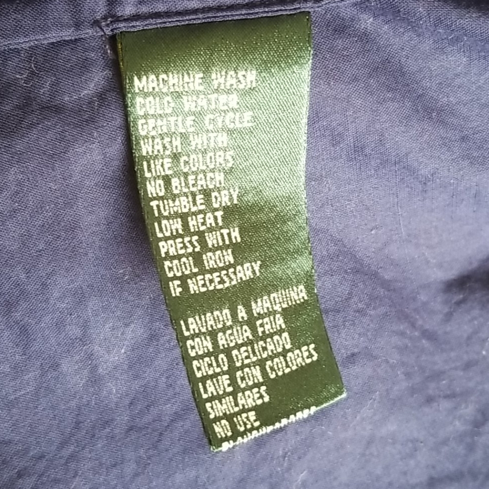 EUC Ralph Lauren petite button down blouse - Picture 7 of 7